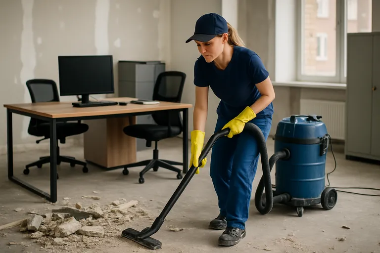Bureau en kantoor schoonmaak na bouwproject: zo regel je het snel en efficiënt